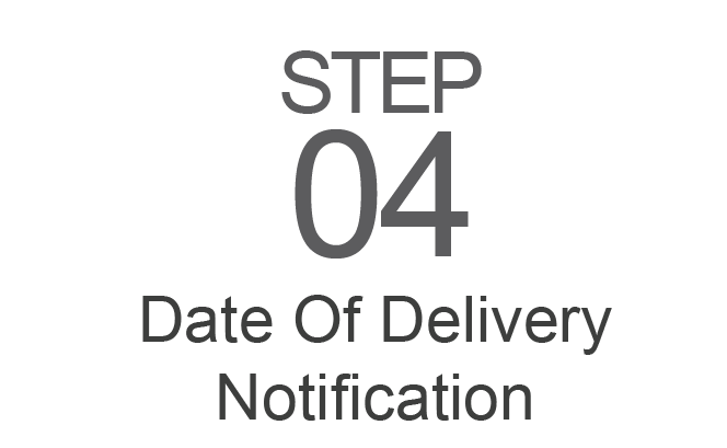 Step 4: Date Of Delivery Notification