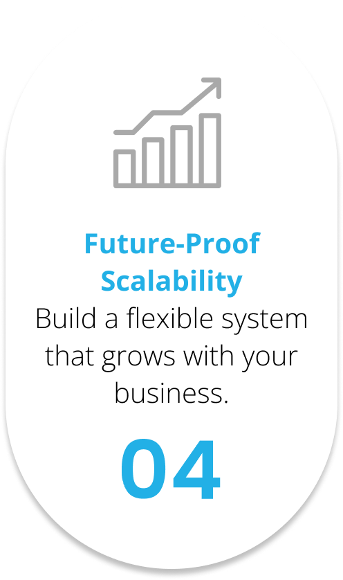 Future-Proof Scalability Build a flexible system that grows with your business.