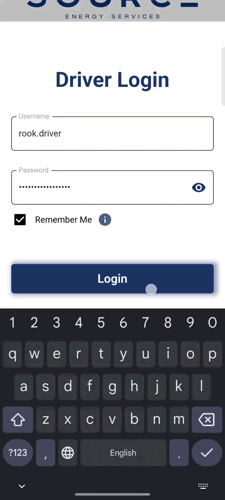 Login To The App